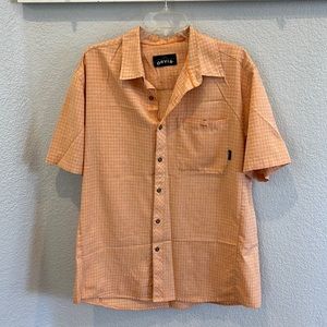 Orange Orvis Fishing Shirt